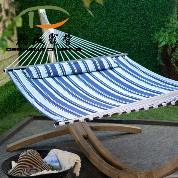 hammock with wooden bar