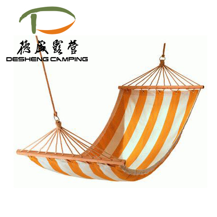 hammock with wooden bar