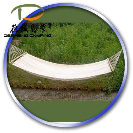 hammock with wooden bar